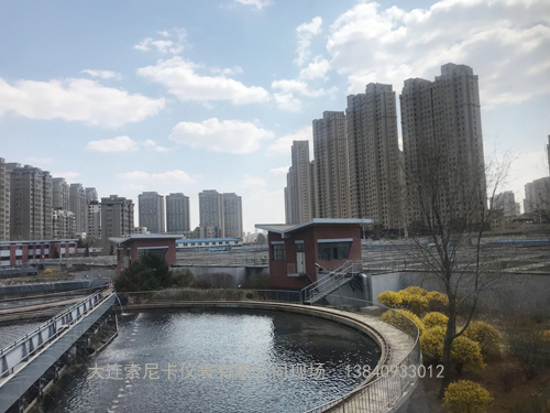 大連開發(fā)區(qū)污水處理廠超聲波流量計現(xiàn)場